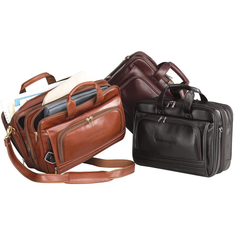 bellino leather briefcase